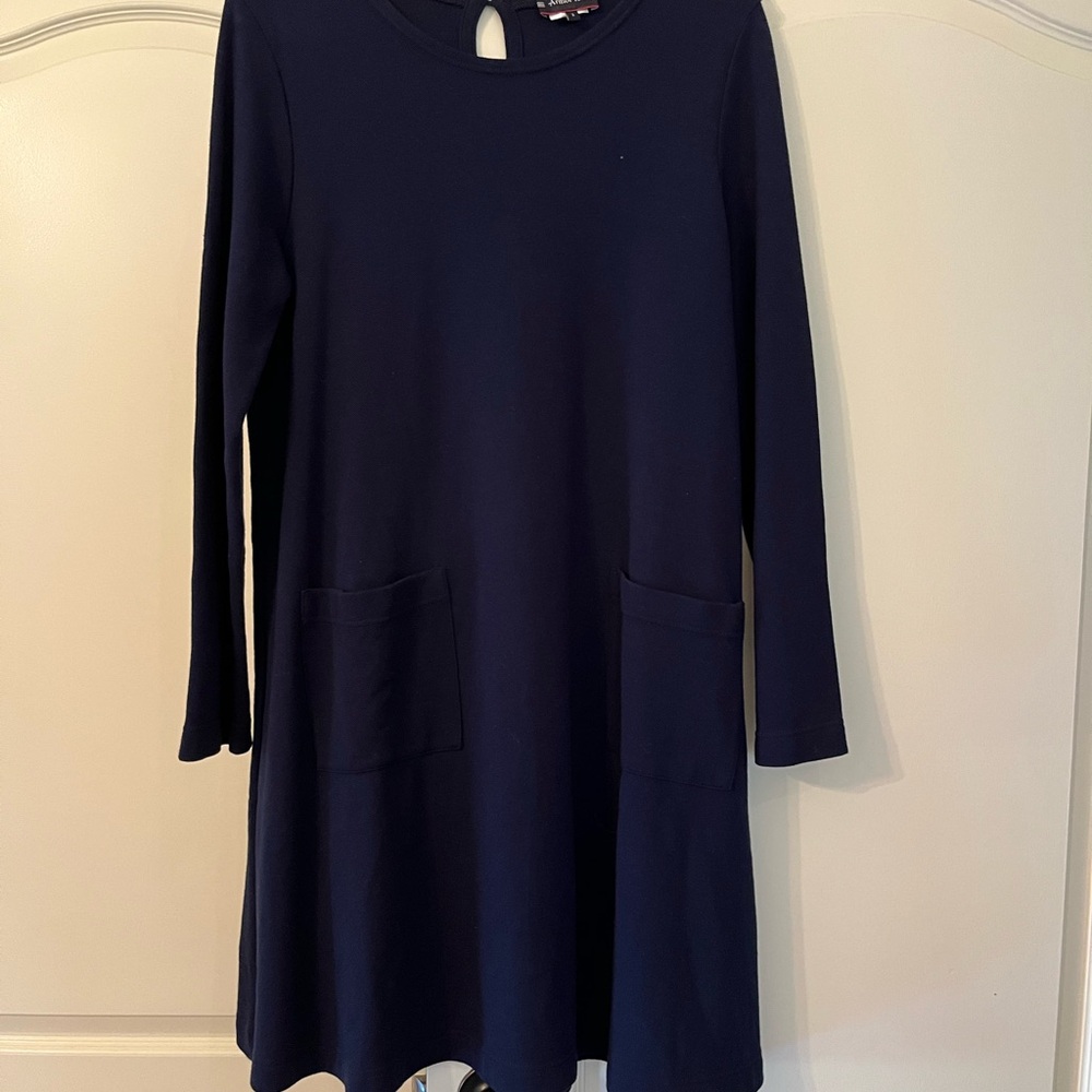 Armor Lux Blue Long Sleeve Cotton Dress